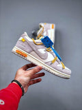 Nike Dunk OFF White Low “Grey-Yellow”